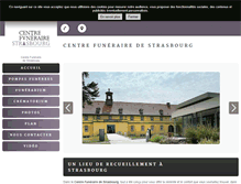 Tablet Screenshot of centre-funeraire-strasbourg.com